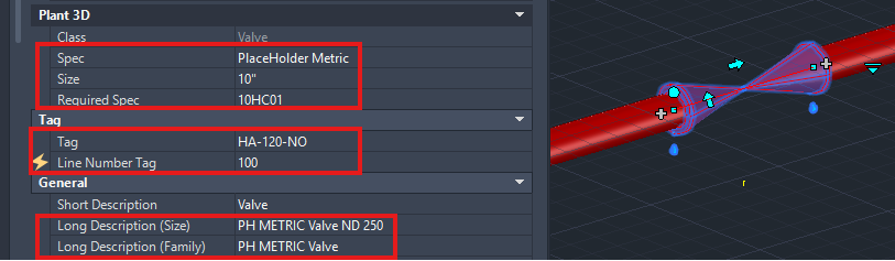 Placeholder as check valve